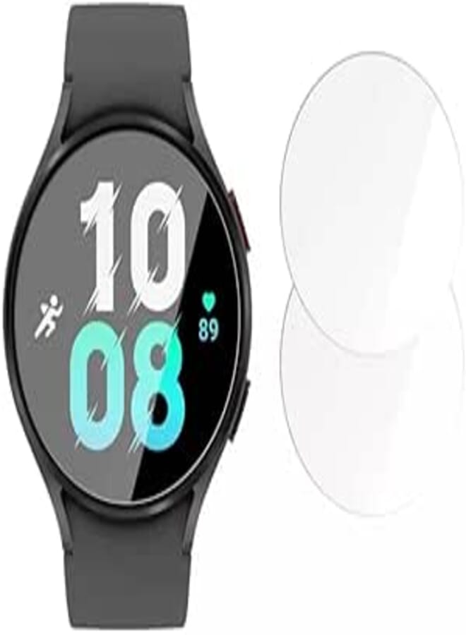 Dado Tempered Screen Protector Compatible with Samsung Galaxy Watch 5 44 mm, Anti scratch screen protector (2 Pack)